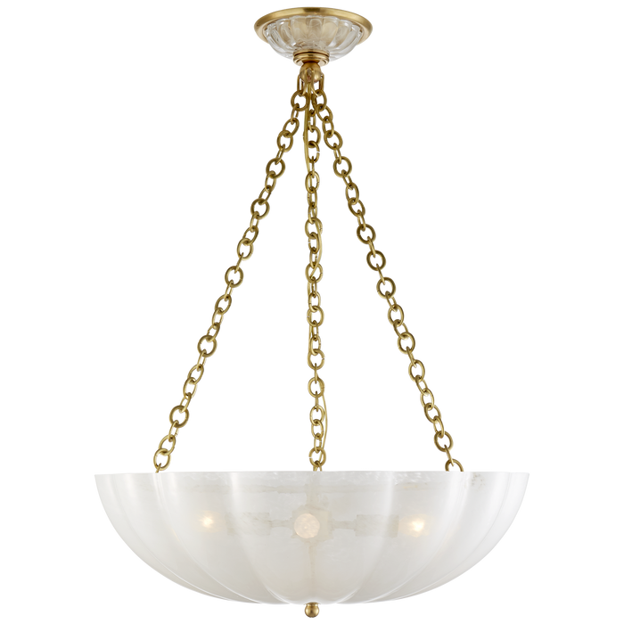 Rosehill Large Chandelier - Hand-Rubbed Antique Brass