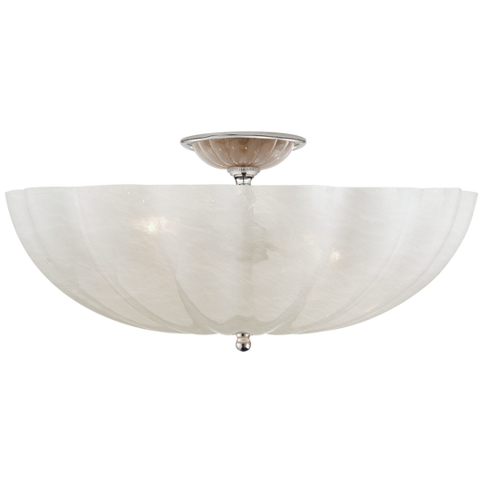Rosehill Large Semi-Flush Mount - Polished Nickel