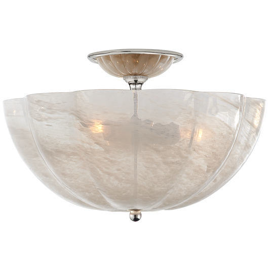 Rosehill Medium Semi-Flush Mount - Polished Nickel