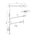 Load image into Gallery viewer, Rotaire Double LED Wall Sconce - Diagram
