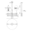 Load image into Gallery viewer, Rotaire Large LED Chandelier - Diagram
