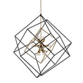 Load image into Gallery viewer, Roundout Large Multi-Cube Pendant - Aged Brass Finish
