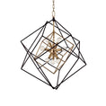 Load image into Gallery viewer, Roundout Small Multi-Cube Pendant - Aged Brass Finish
