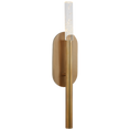 Load image into Gallery viewer, Rousseau Medium Bath Sconce - Antique Burnished Brass/Seeded Glass
