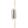 Load image into Gallery viewer, Rousseau Medium Vanity Sconce - Polished Nickel/Etched Crystal
