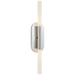 Rousseau Medium Vanity Sconce - Polished Nickel/Etched Crystal