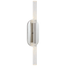 Rousseau Medium Vanity Sconce - Polished Nickel/Seeded Glass