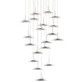 Load image into Gallery viewer, Royyo 19-Light Pendant - Chrome Finish
