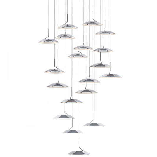 Royyo 19-Light Pendant - Chrome Finish