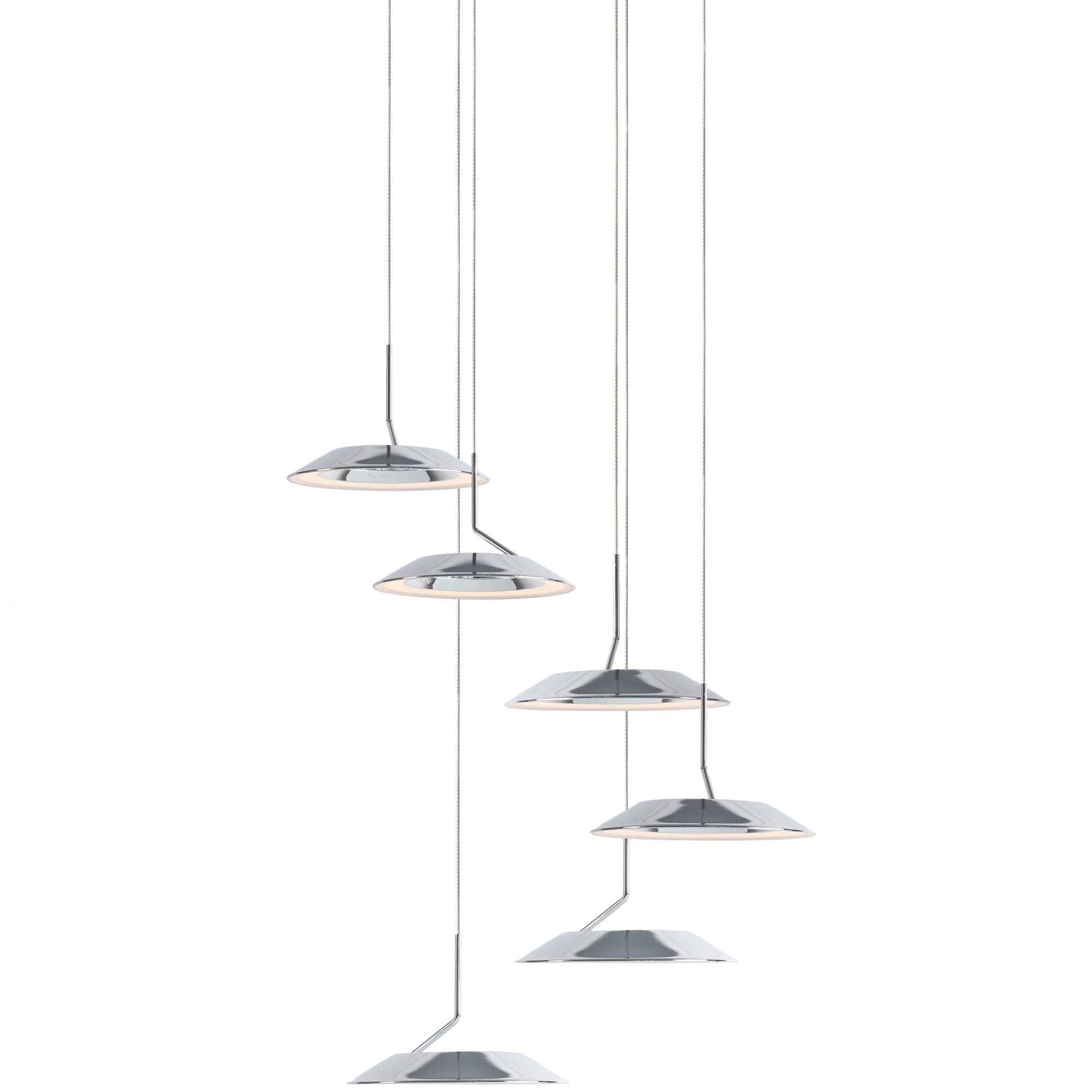 Royyo 6-Light Pendant - Chrome Finish