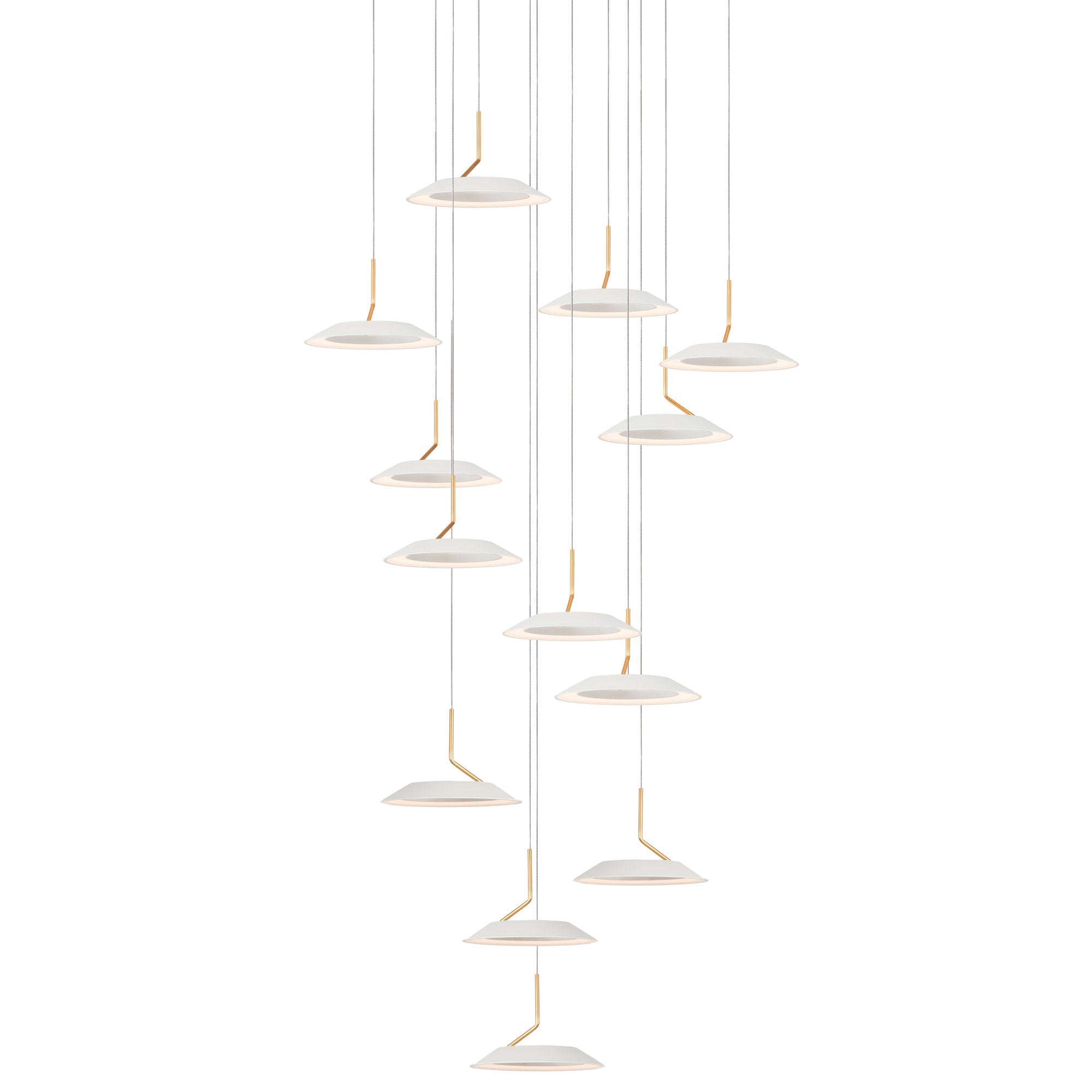 Royyo 13-Light Pendant - Matte White Finish