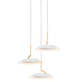 Load image into Gallery viewer, Royyo 3-Light Pendant - Matte White Finish
