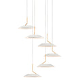 Load image into Gallery viewer, Royyo 6-Light Pendant - Matte White Finish
