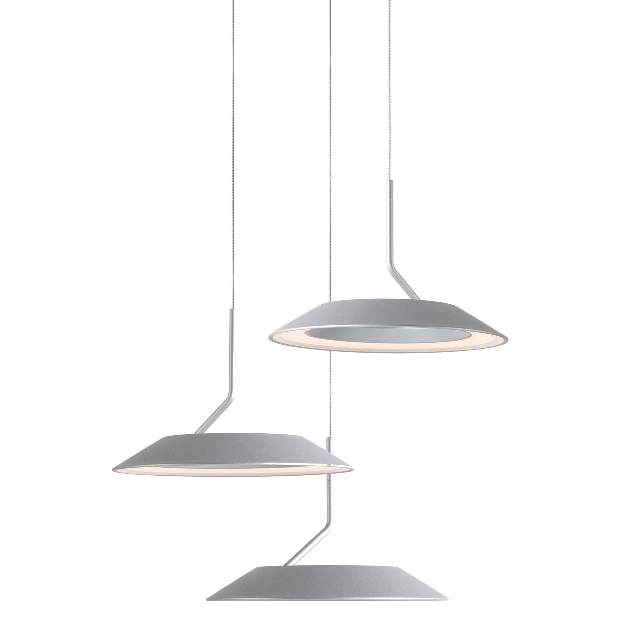 Royyo 3-Light Pendant - Silver Finish