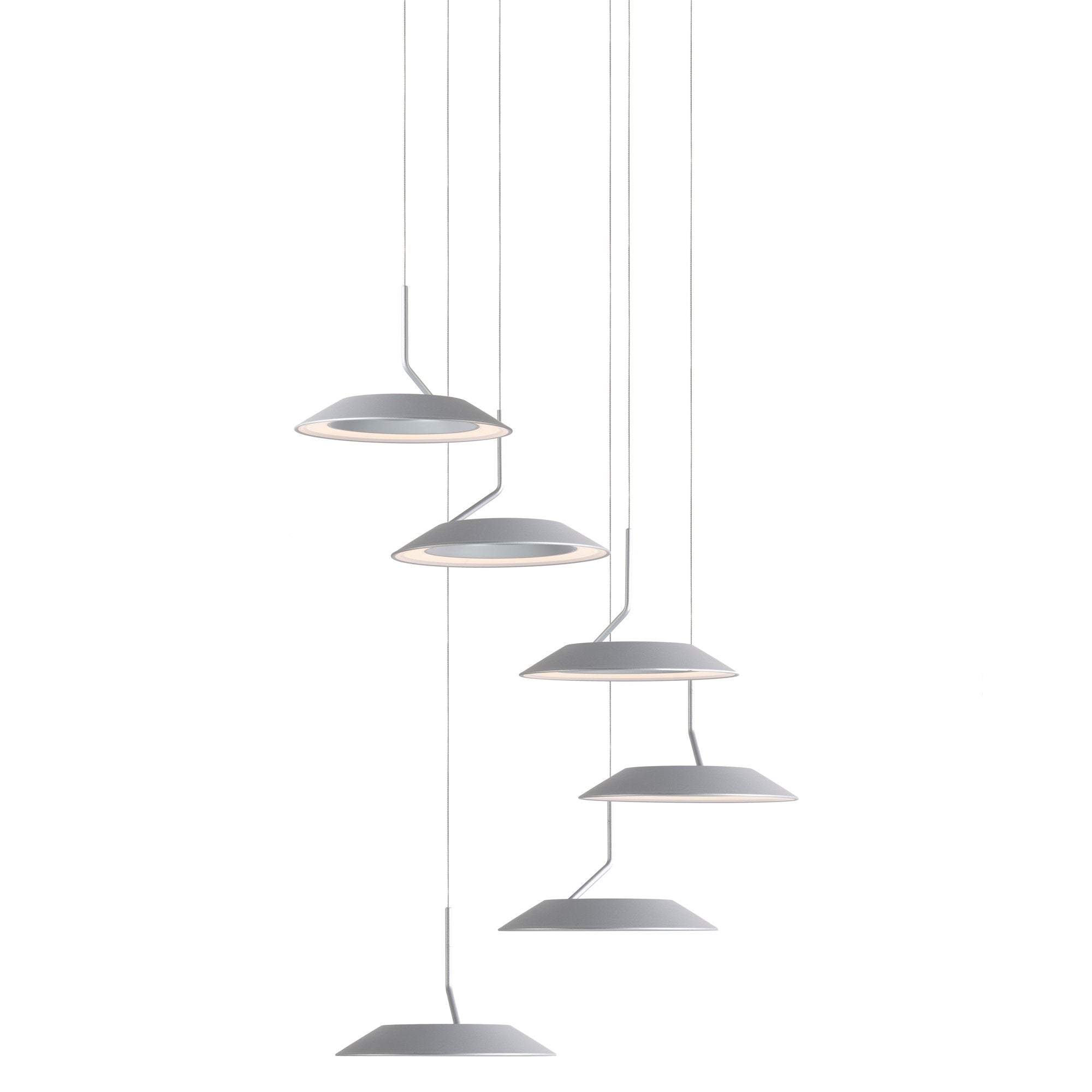 Royyo 6-Light Pendant - Silver Finish