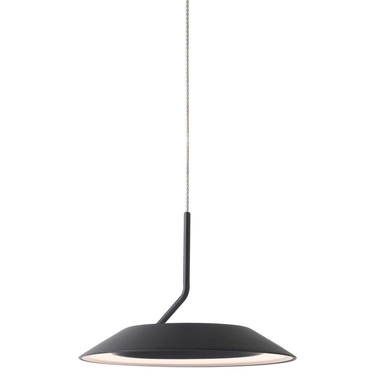 Royyo Single Light Pendant - Matte Black Finish