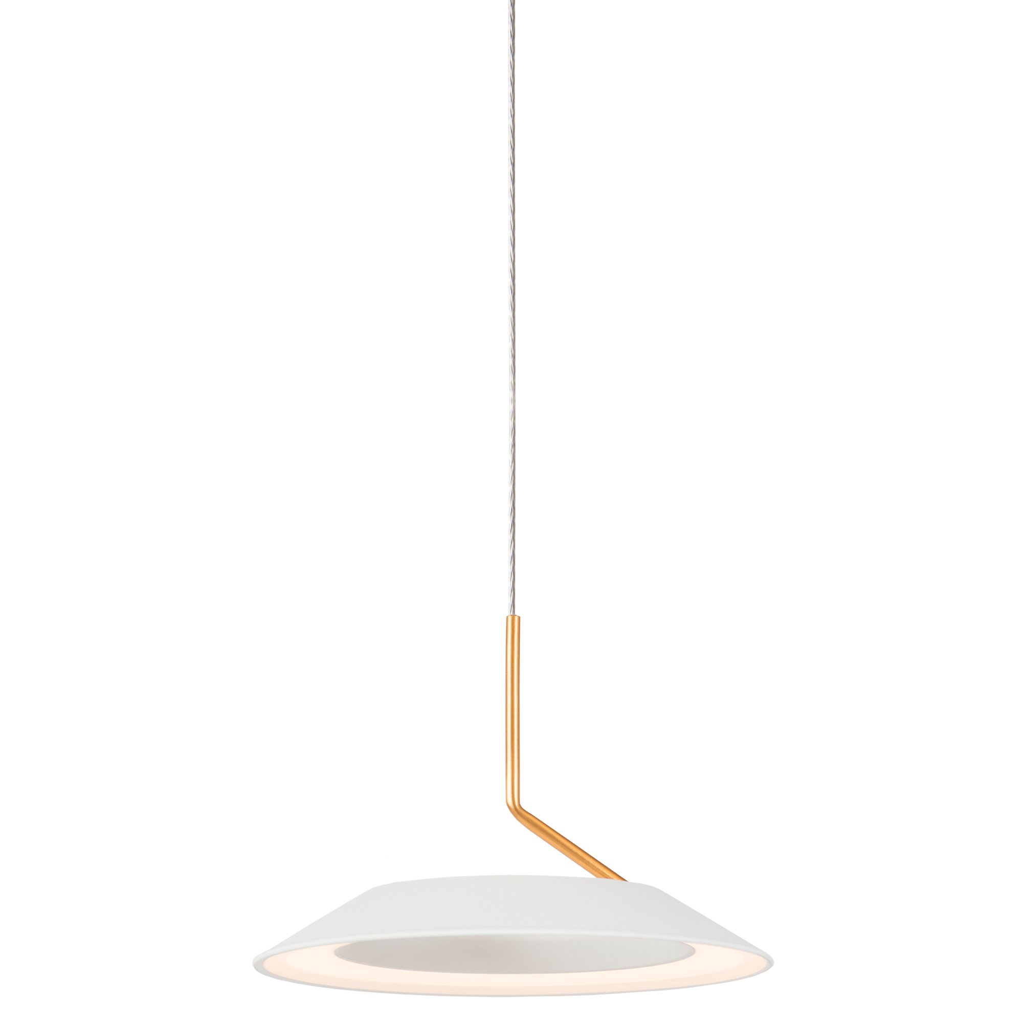 Royyo Single Light Pendant - Matte White Finish