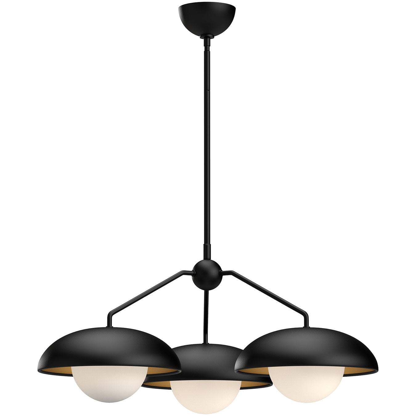 Rubio Chandelier - Matte Black Finish