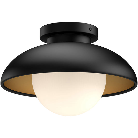 Rubio Large Semi Flush Mount - Matte Black Finish