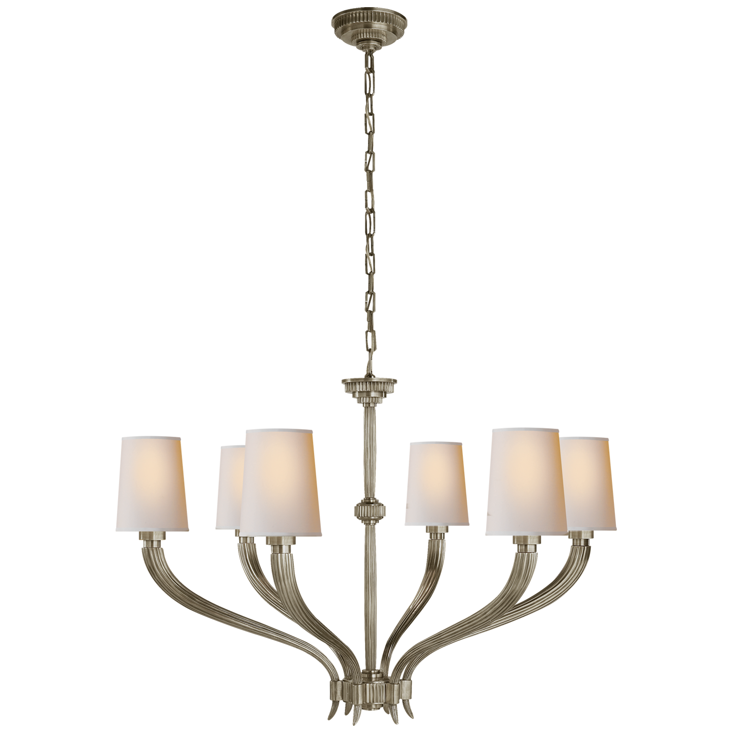 Ruhlmann Large Chandelier - Antique Nickel Finish