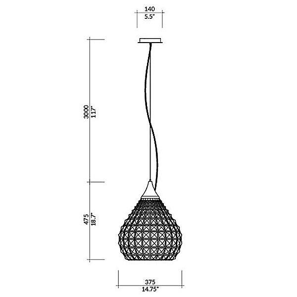 Ruskii Pendant Light - Diagram