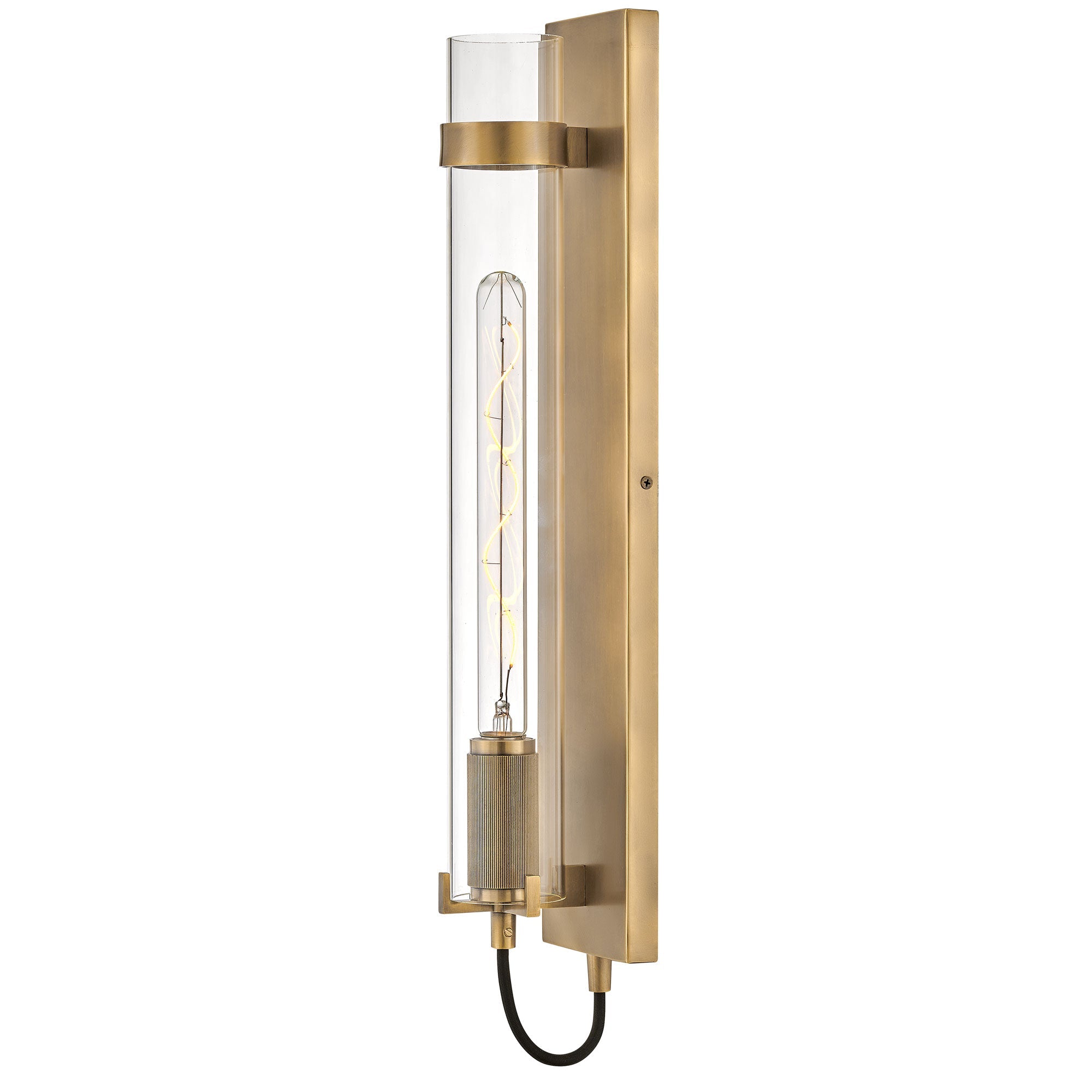 Ryden Tall Wall Sconce - Heritage Brass Finish