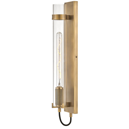 Ryden Tall Wall Sconce - Heritage Brass Finish