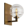 Load image into Gallery viewer, Sedona Wall Sconce - Clear/Aged Brass Finish

