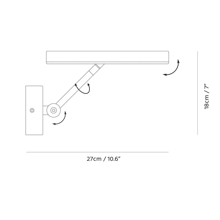 SOL LED Wall Sconce - Diagram