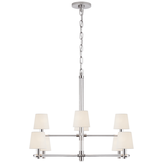 Sable Large Chandelier - Polished Nickel Finish