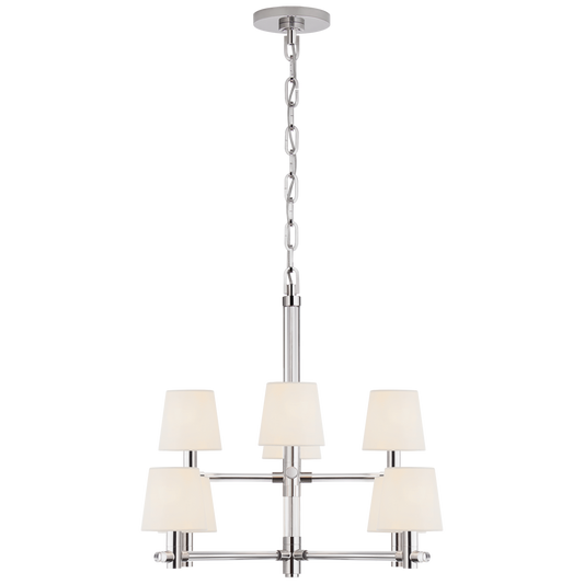 Sable Small Chandelier - Polished Nickel Finish