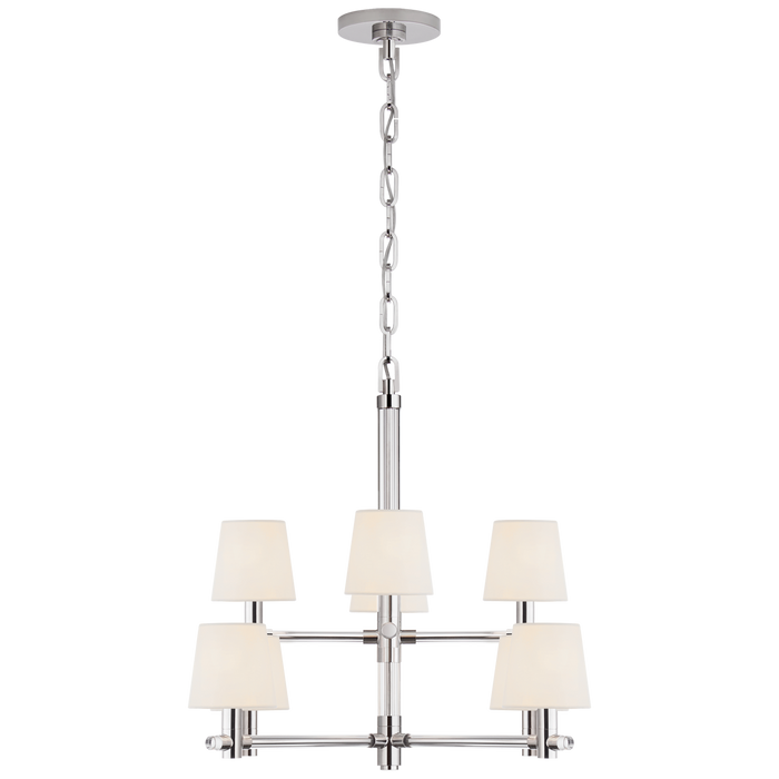 Sable Small Chandelier - Polished Nickel Finish