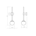 Load image into Gallery viewer, Sabon LED Wall Sconce - Diagram
