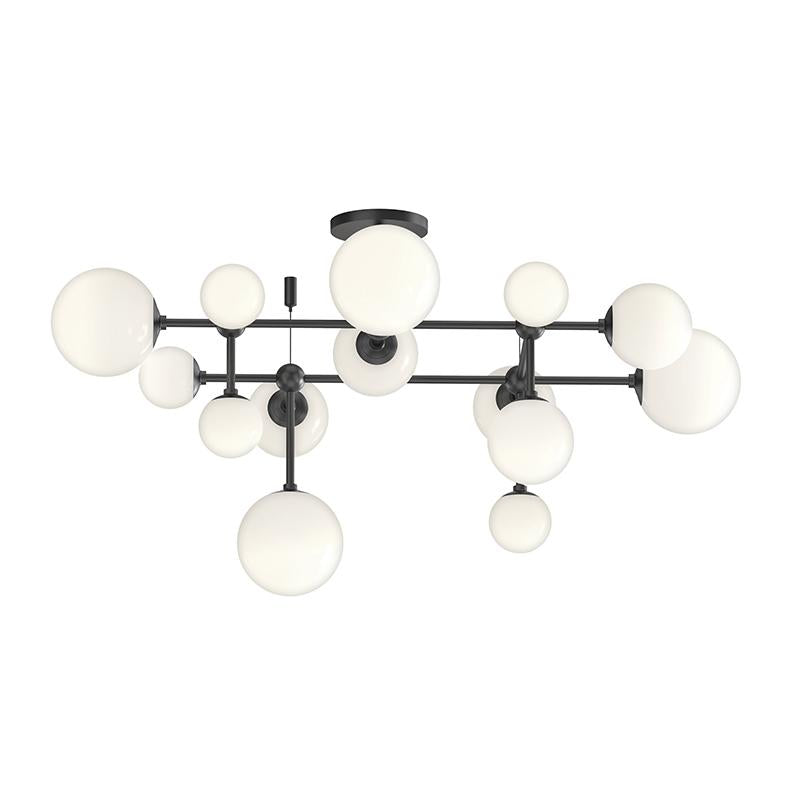 Sabon Semi Flush Mount - Satin Black Finish