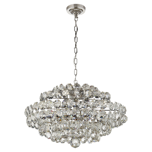 Sanger Small Chandelier - Polished Nickel