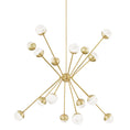 Load image into Gallery viewer, Saratoga Large Chandelier - Aged Brass Finish
