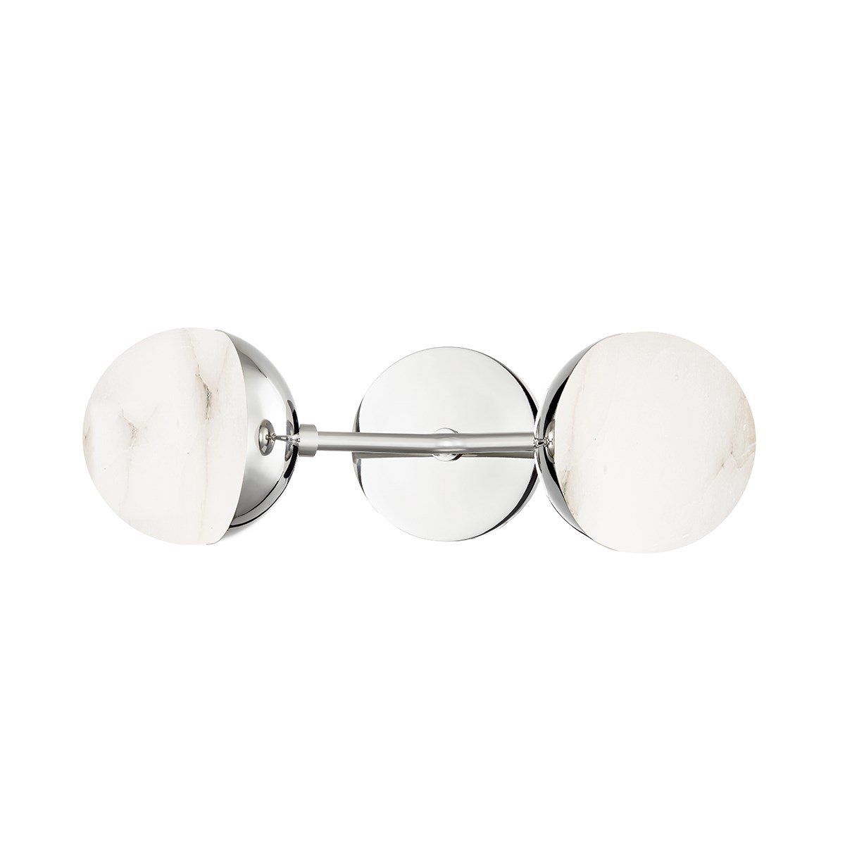 Saratoga 2-Light Wall Sconce - Polished Nickel Finish