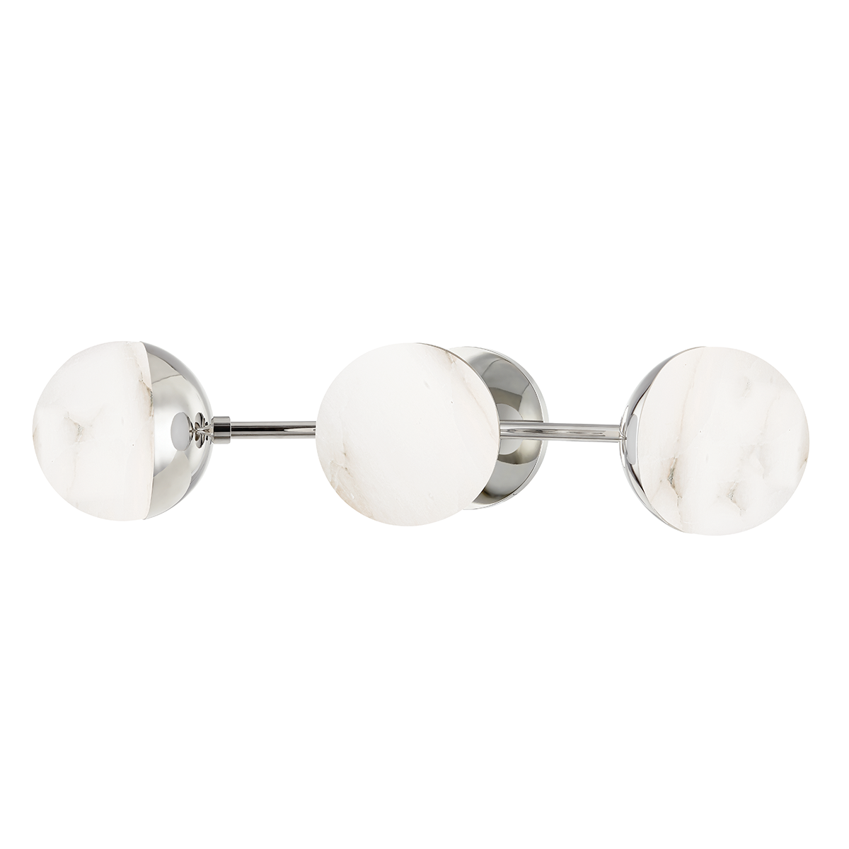 Saratoga 3-Light Wall Sconce - Polished Nickel Finish