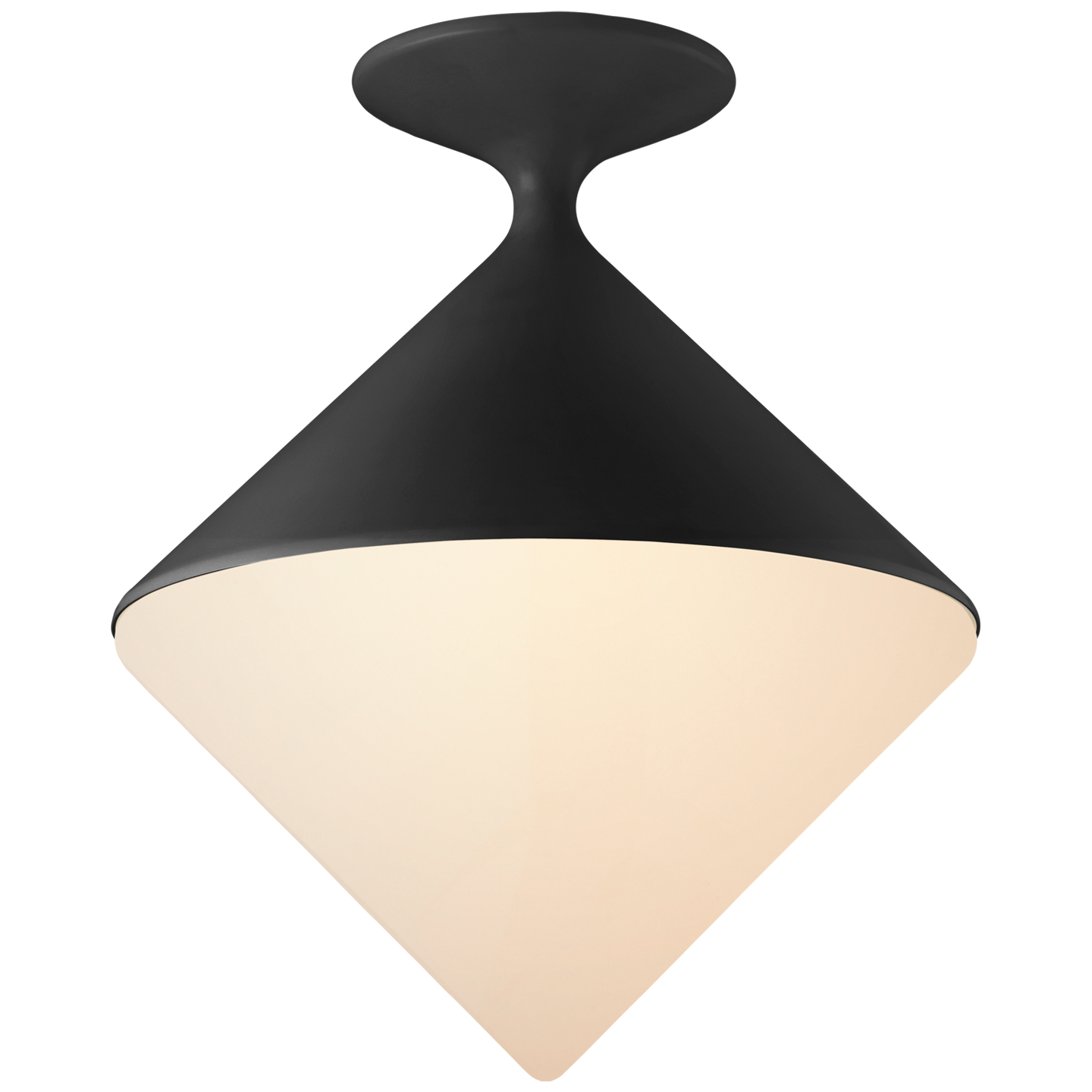 Sarnen Small Flush Mount - Matte Black Finish