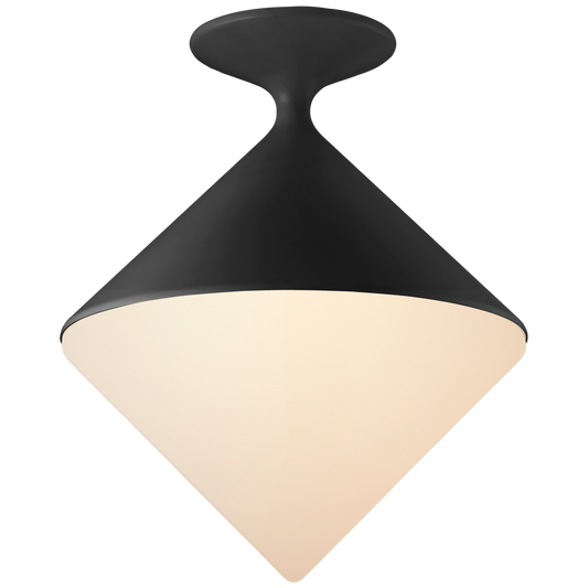 Sarnen Small Flush Mount - Matte Black Finish