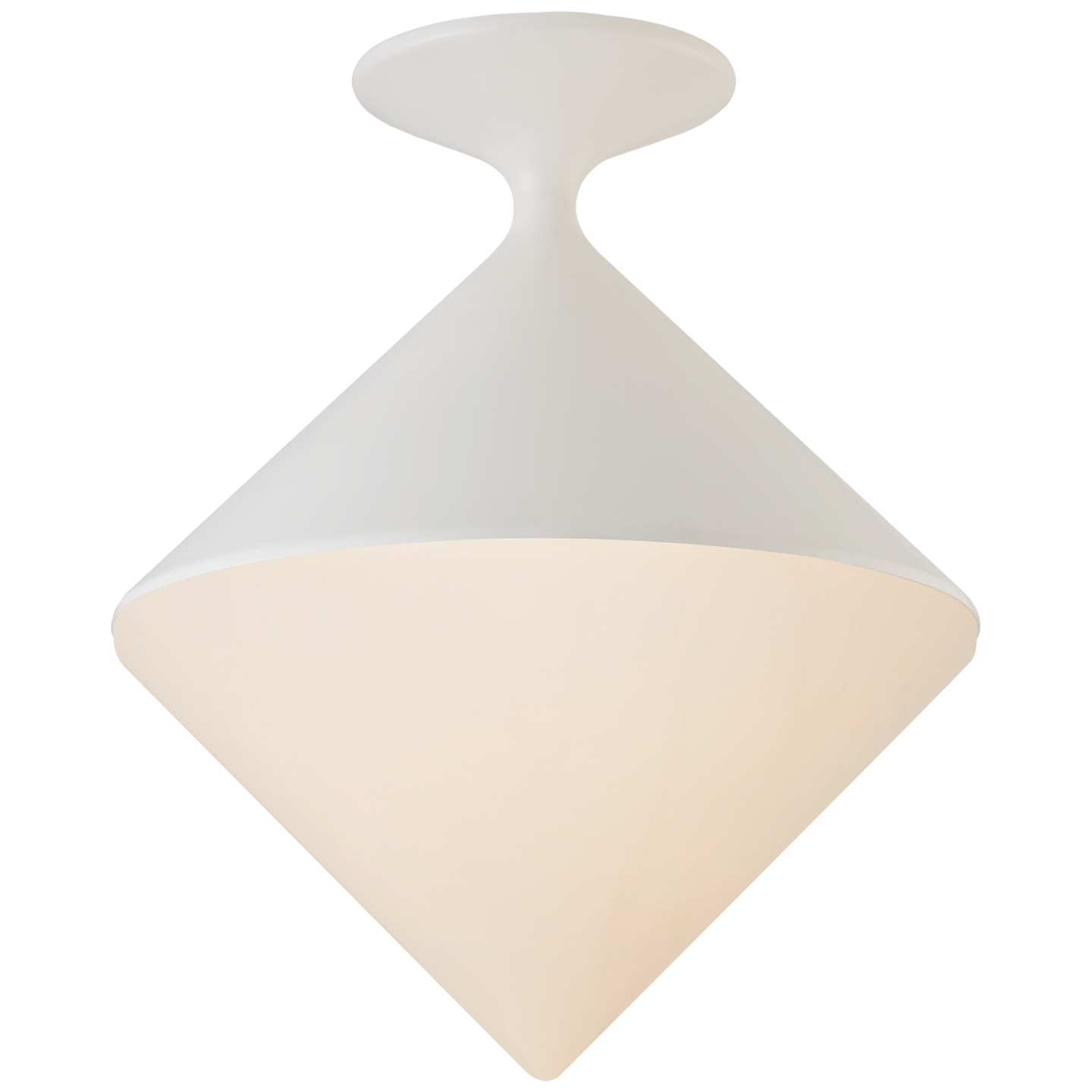 Sarnen Small Flush Mount - Matte White Finish