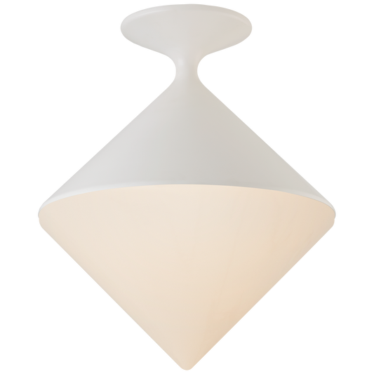 Sarnen Small Flush Mount - Matte White Finish