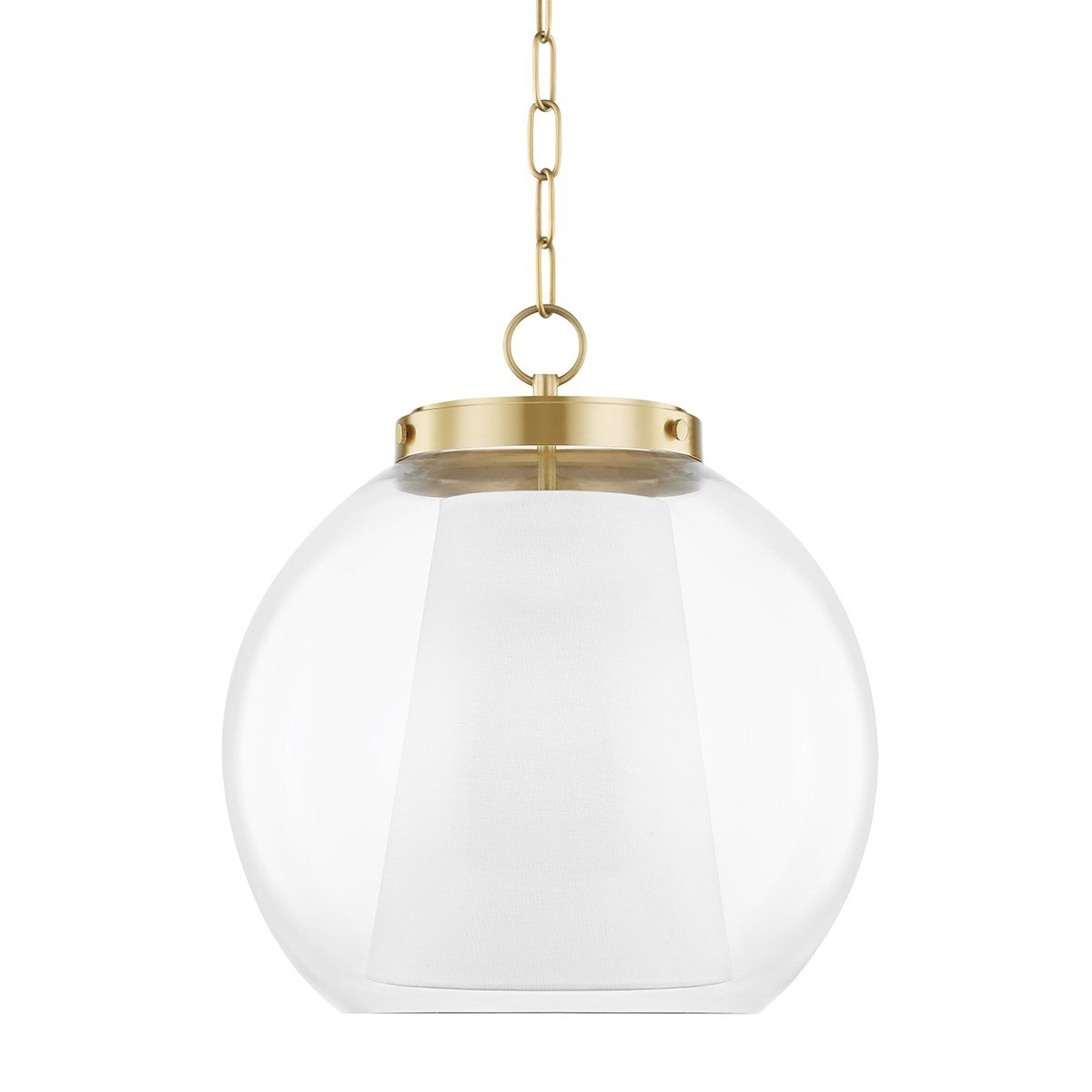 Sasha Large Pendant - Aged Brass Finish