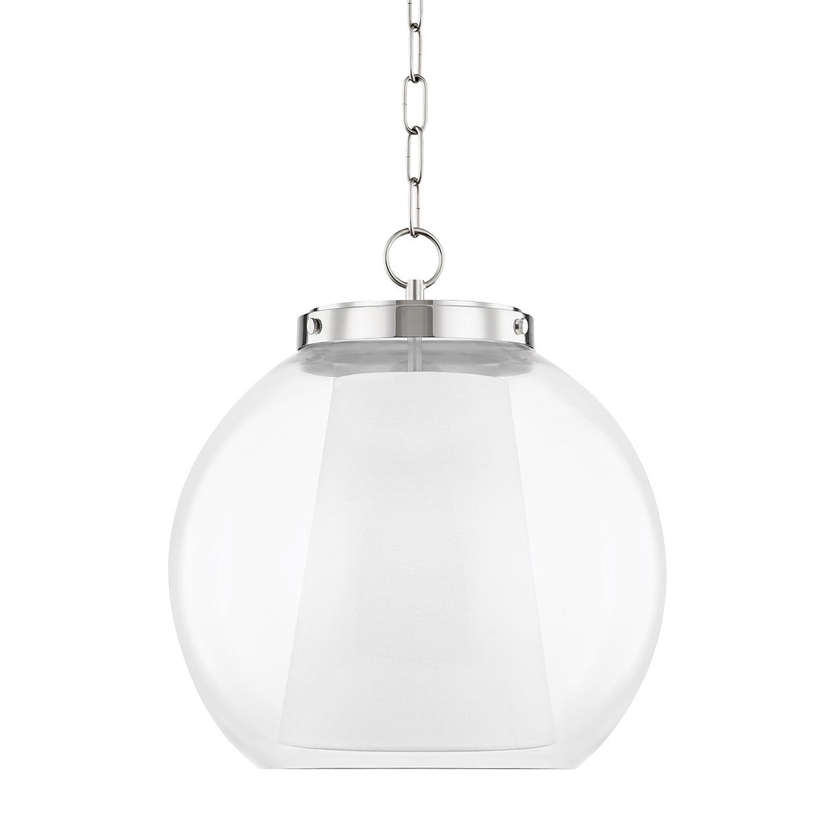 Sasha Large Pendant - Polished Nickel Finish