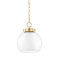 Load image into Gallery viewer, Sasha Small Pendant - Aged Brass Finish
