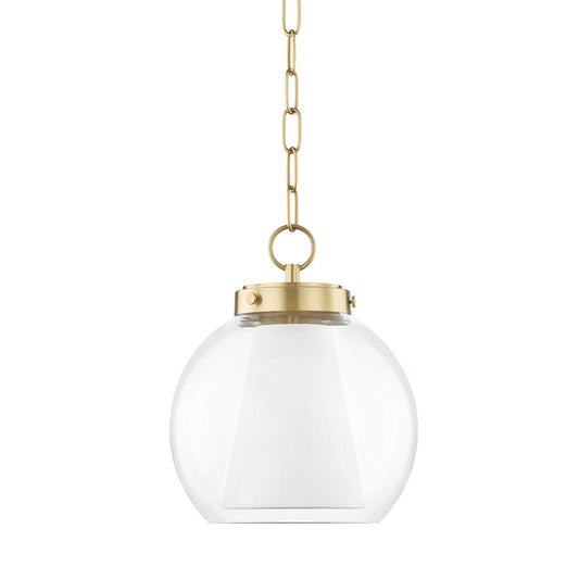 Sasha Small Pendant - Aged Brass Finish