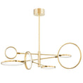 Load image into Gallery viewer, Saturn Chandelier - Aged Brass Finish
