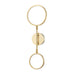 Saturn Wall Sconce - Aged Brass Finish