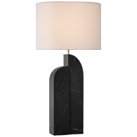 Savoye Left Table Lamp - Black Marble