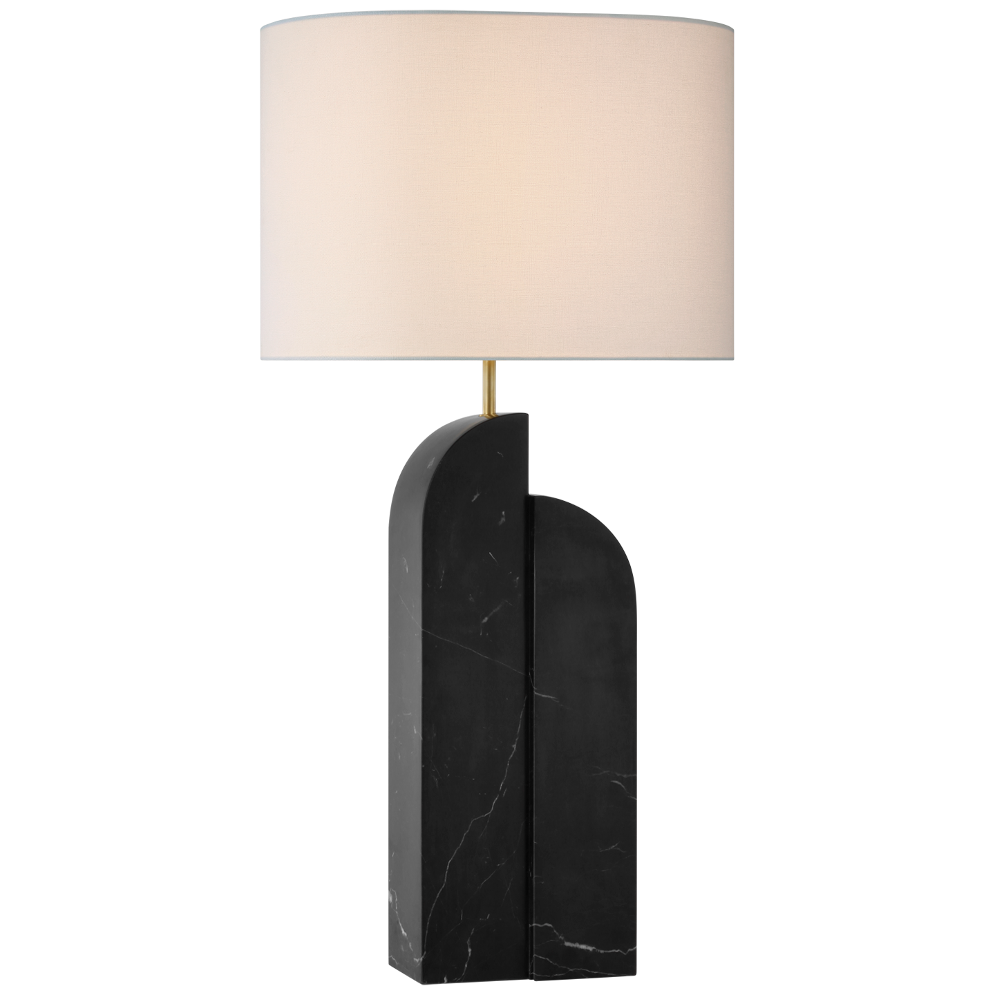 Savoye Right Table Lamp - Black Marble